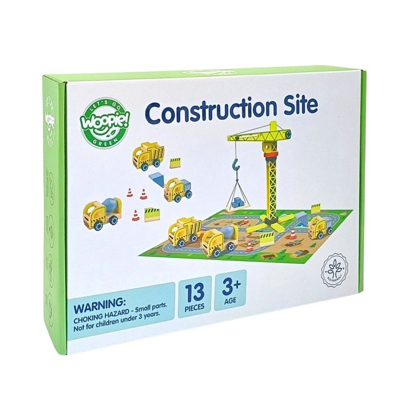5-in-1 Houten Constructieset - Groen - Creatief en Educatief Speelplezier - SpeelSterk  SpeelSterk