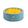 Ronde Ballenbak - Turquoise - Veilig Met 200 Gele Ballen - 90x30cm - SpeelSterk 