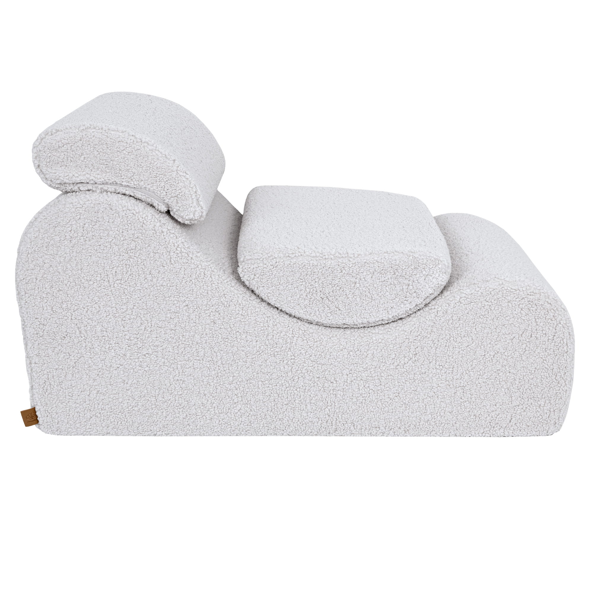 Wave Lounger Boucle - Beige - Comfortabel - Veilig Voor Kinderen - SpeelSterk 