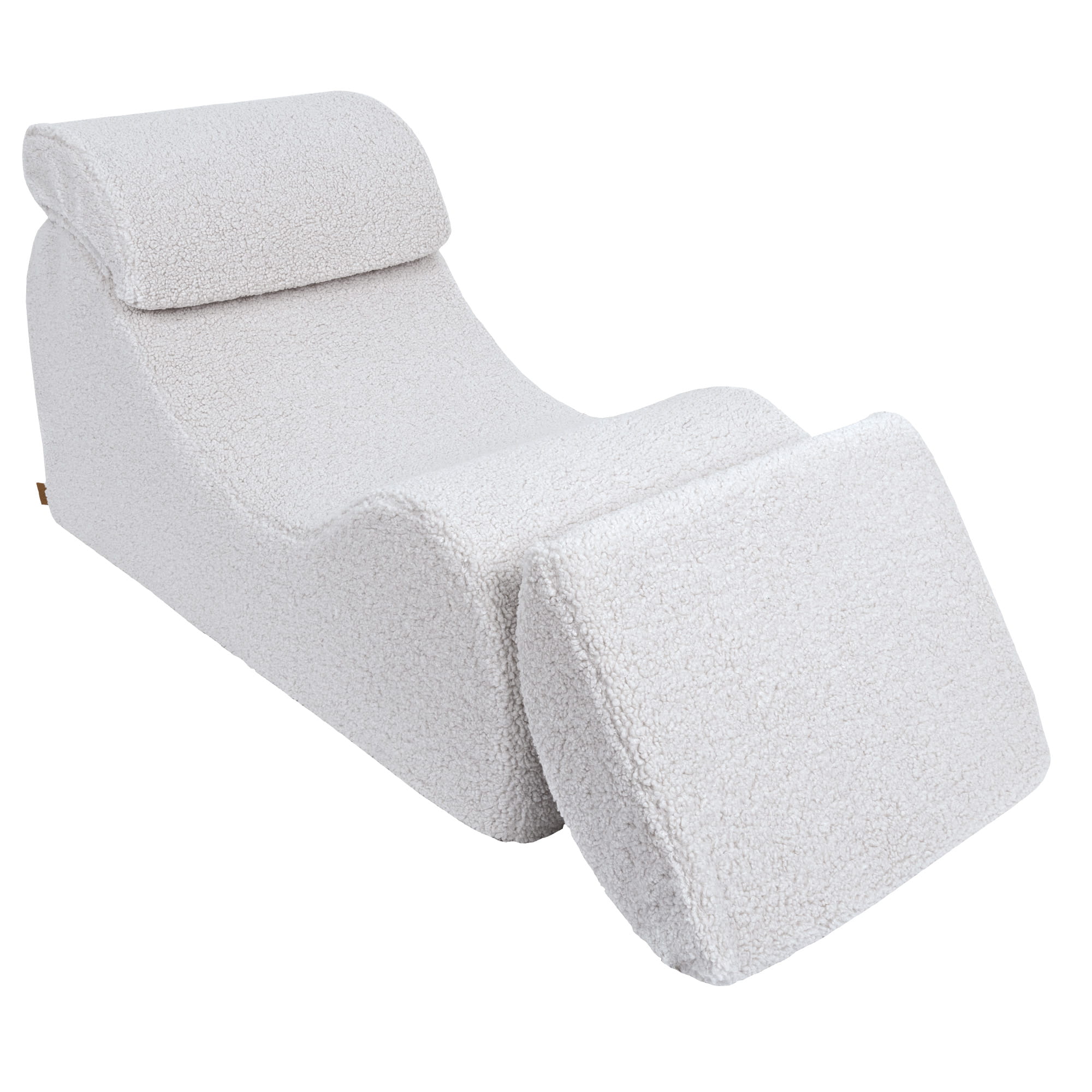 Wave Lounger Boucle - Beige - Comfortabel - Veilig Voor Kinderen - SpeelSterk 
