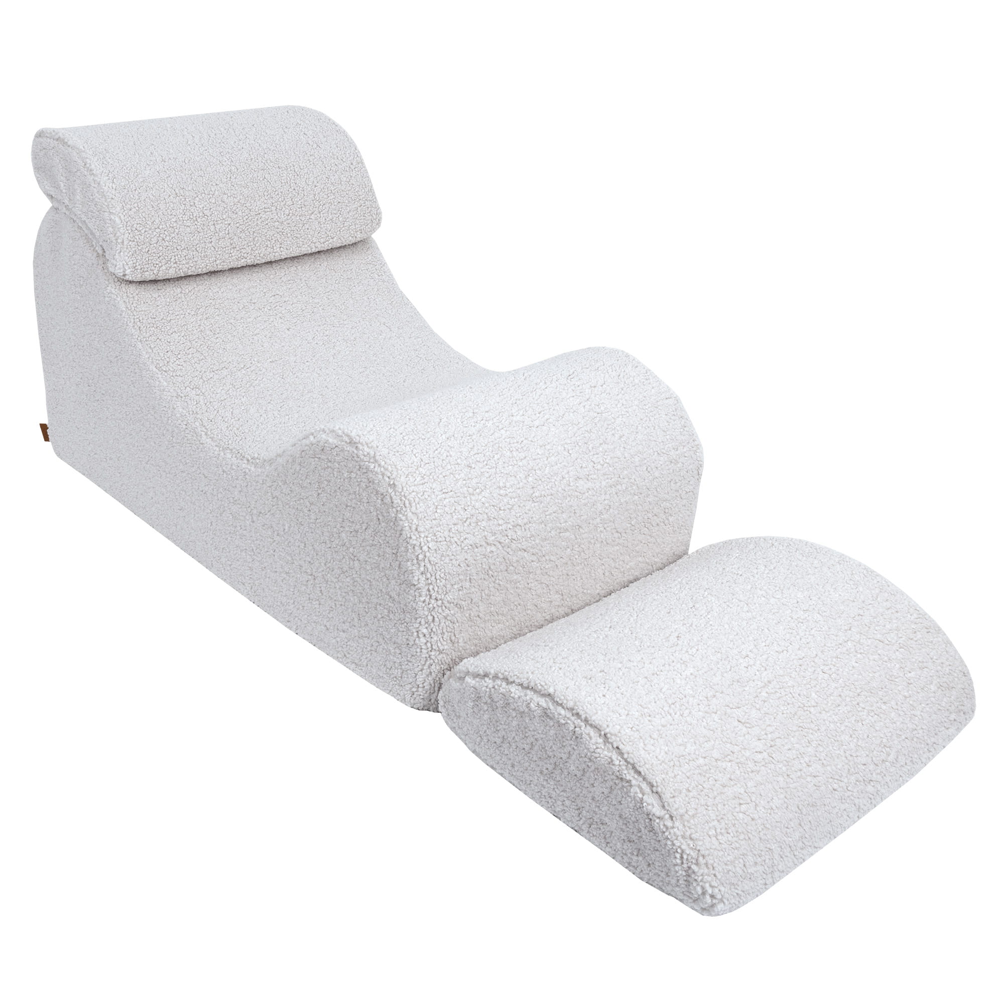 Wave Lounger Boucle - Beige - Comfortabel - Veilig Voor Kinderen - SpeelSterk 