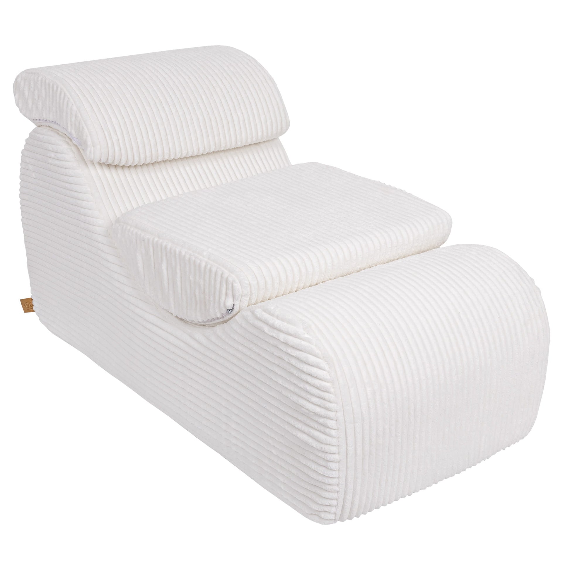 Wave Lounger - Witte Furrycord - Zacht en Comfortabel Speelmeubel - SpeelSterk 