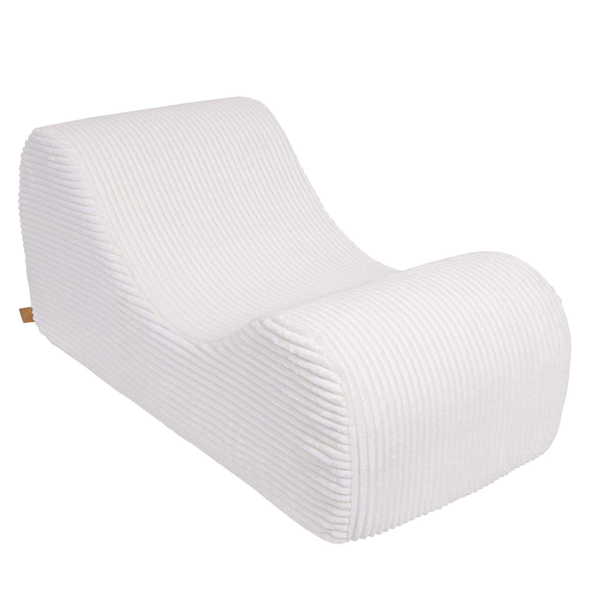 Wave Lounger - Witte Furrycord - Zacht en Comfortabel Speelmeubel - SpeelSterk 