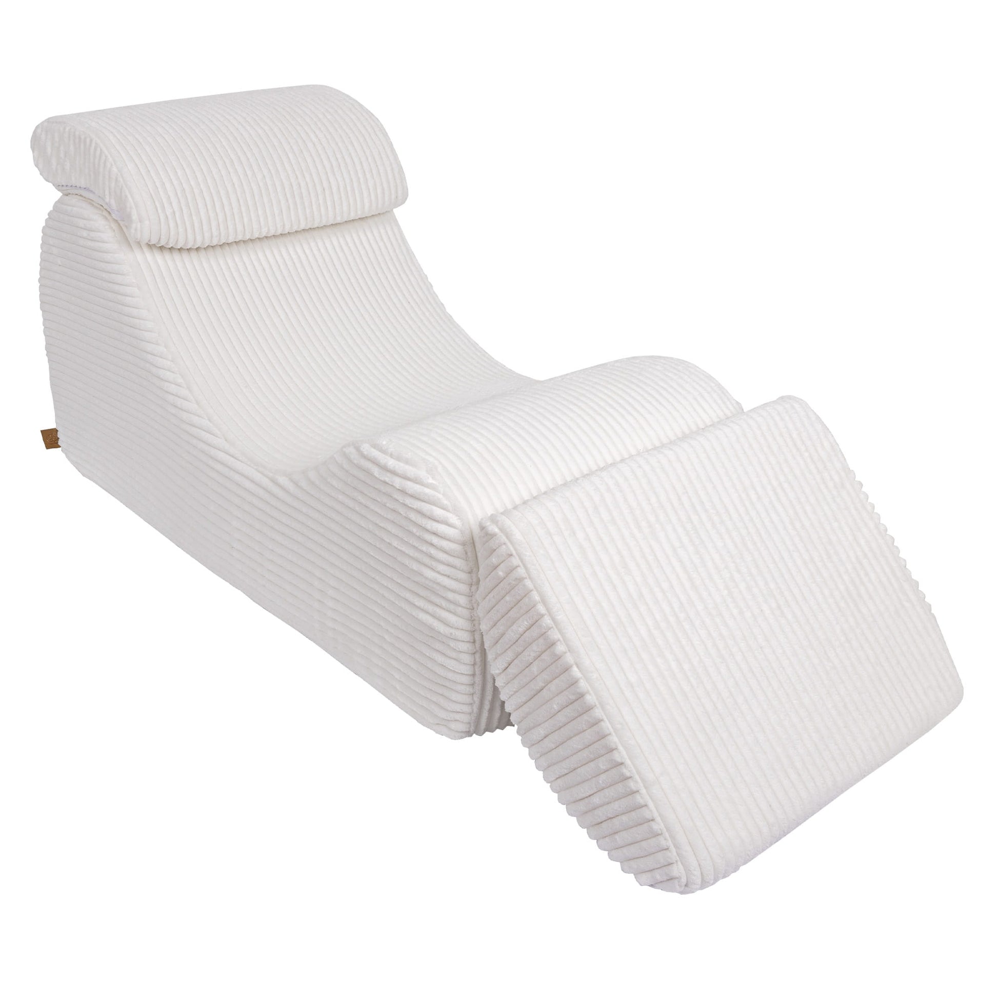 Wave Lounger - Witte Furrycord - Zacht en Comfortabel Speelmeubel - SpeelSterk 