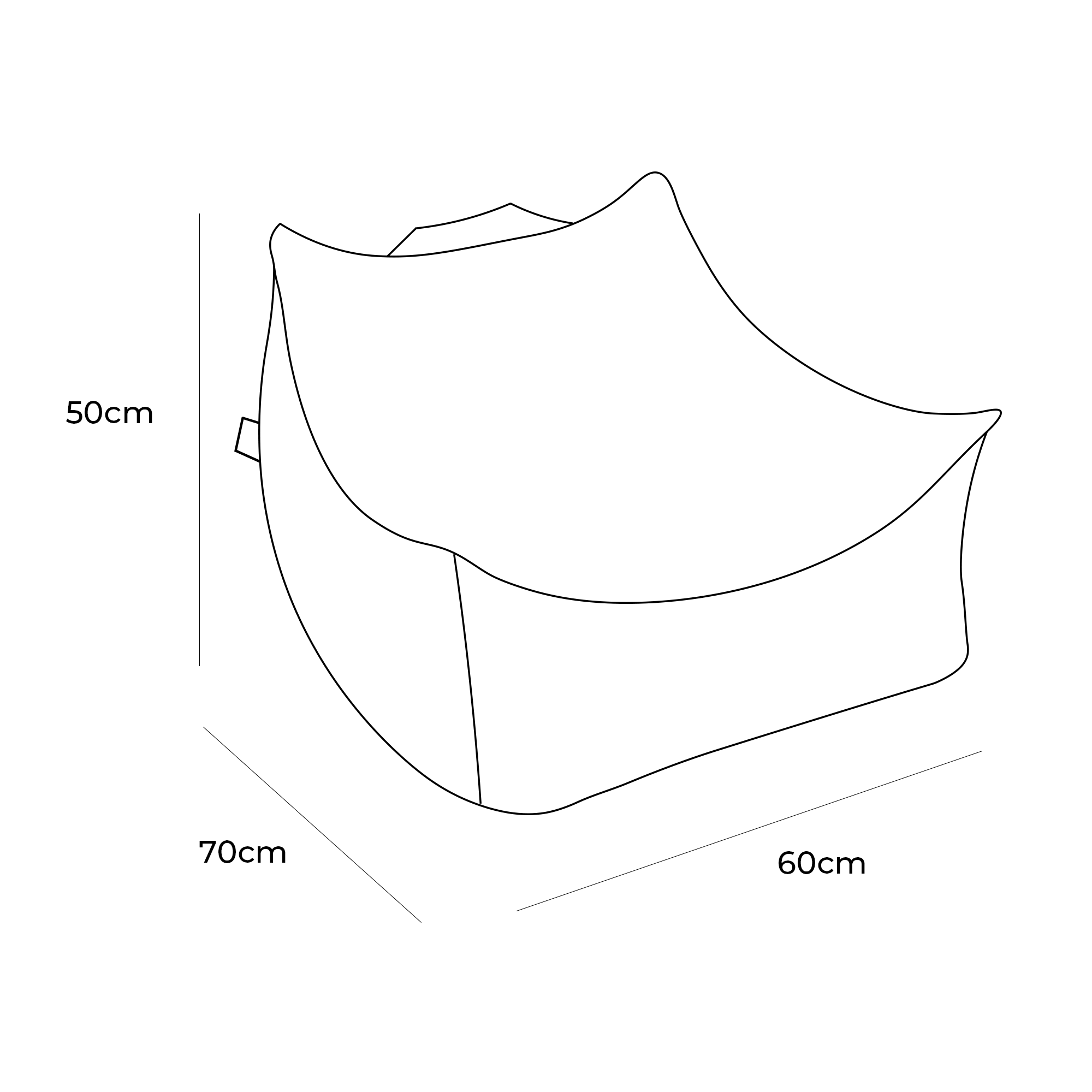 Velvet Kinderpoef - Bruin - Zacht En Veilig Voor Spelen En Ontspannen - SpeelSterk 