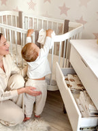 Baby Crib ELIN - Cappuccino/White - SpeelSterk.nl