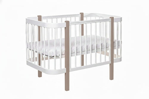 Baby Crib ELIN - Cappuccino/White