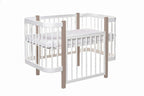 Baby Crib ELIN - Cappuccino/White - SpeelSterk.nl
