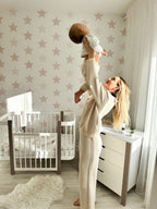 Baby Crib ELIN - Cappuccino/White - SpeelSterk.nl