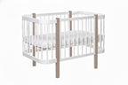 Baby Crib ELIN - Cappuccino/White - SpeelSterk.nl