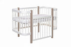 Baby Crib ELIN - Cappuccino/White