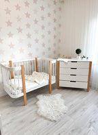 Baby Crib ELIN - Natural/White - SpeelSterk.nl