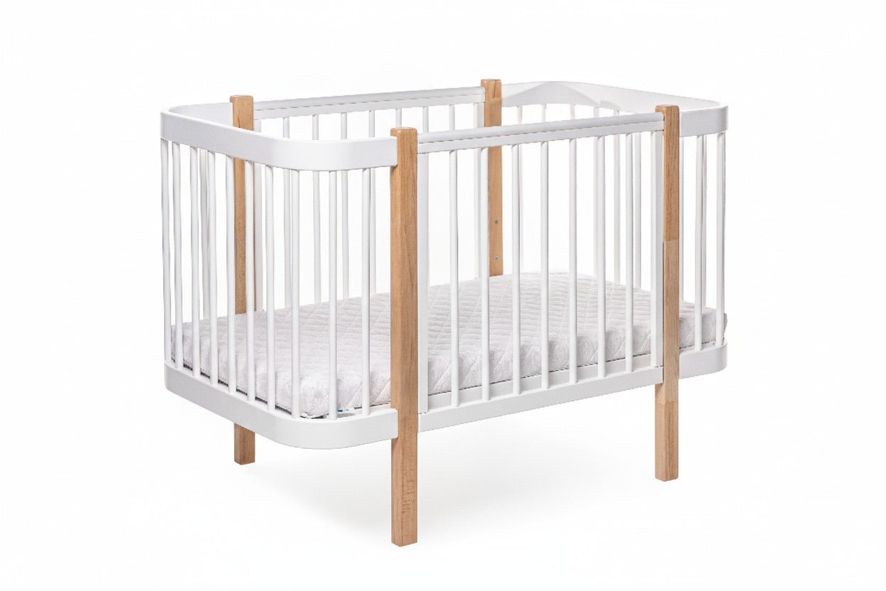Baby Crib ELIN - Natural/White - SpeelSterk.nl