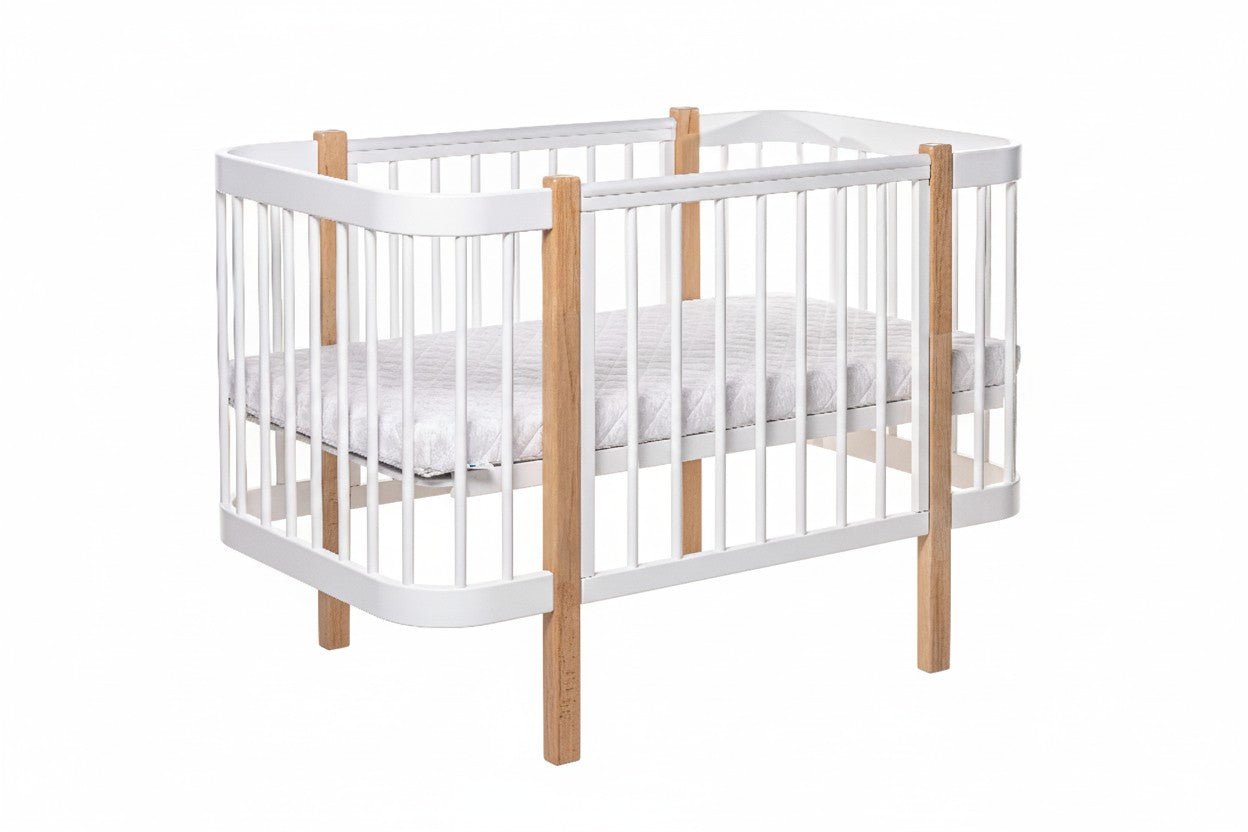 Baby Crib ELIN - Natural/White - SpeelSterk.nl