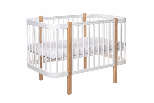 Baby Crib ELIN - Natural/White - SpeelSterk.nl