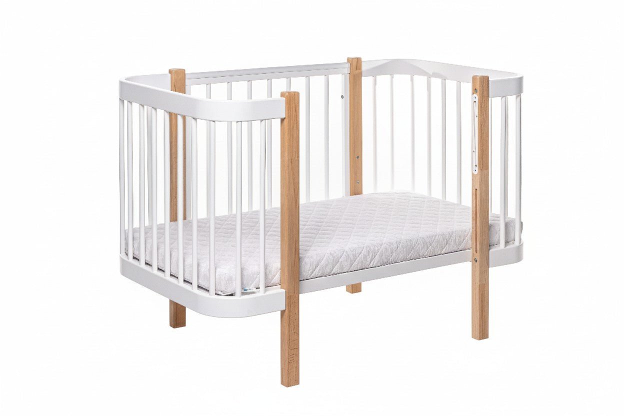 Baby Crib ELIN - Natural/White - SpeelSterk.nl