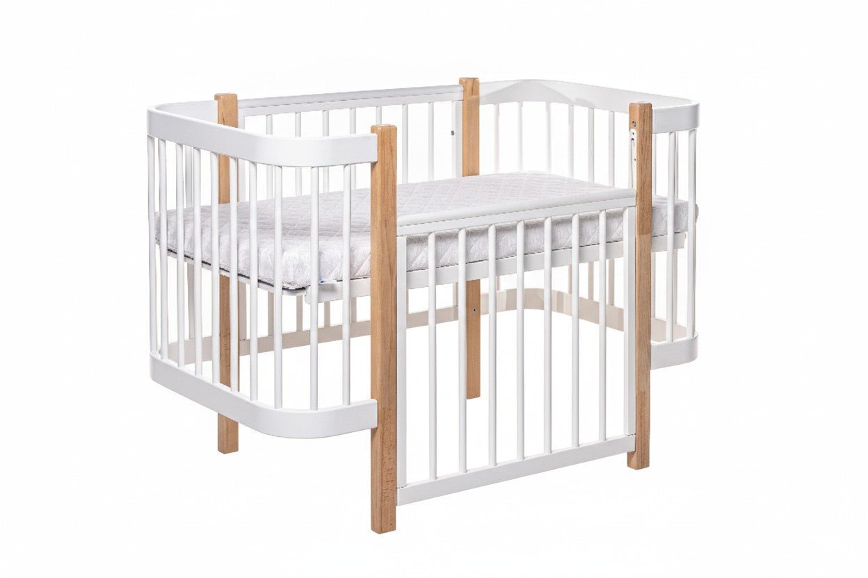 Baby Crib ELIN - Natural/White - SpeelSterk.nl