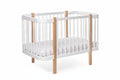 Baby Crib ELIN with Mattress - Natural/White
