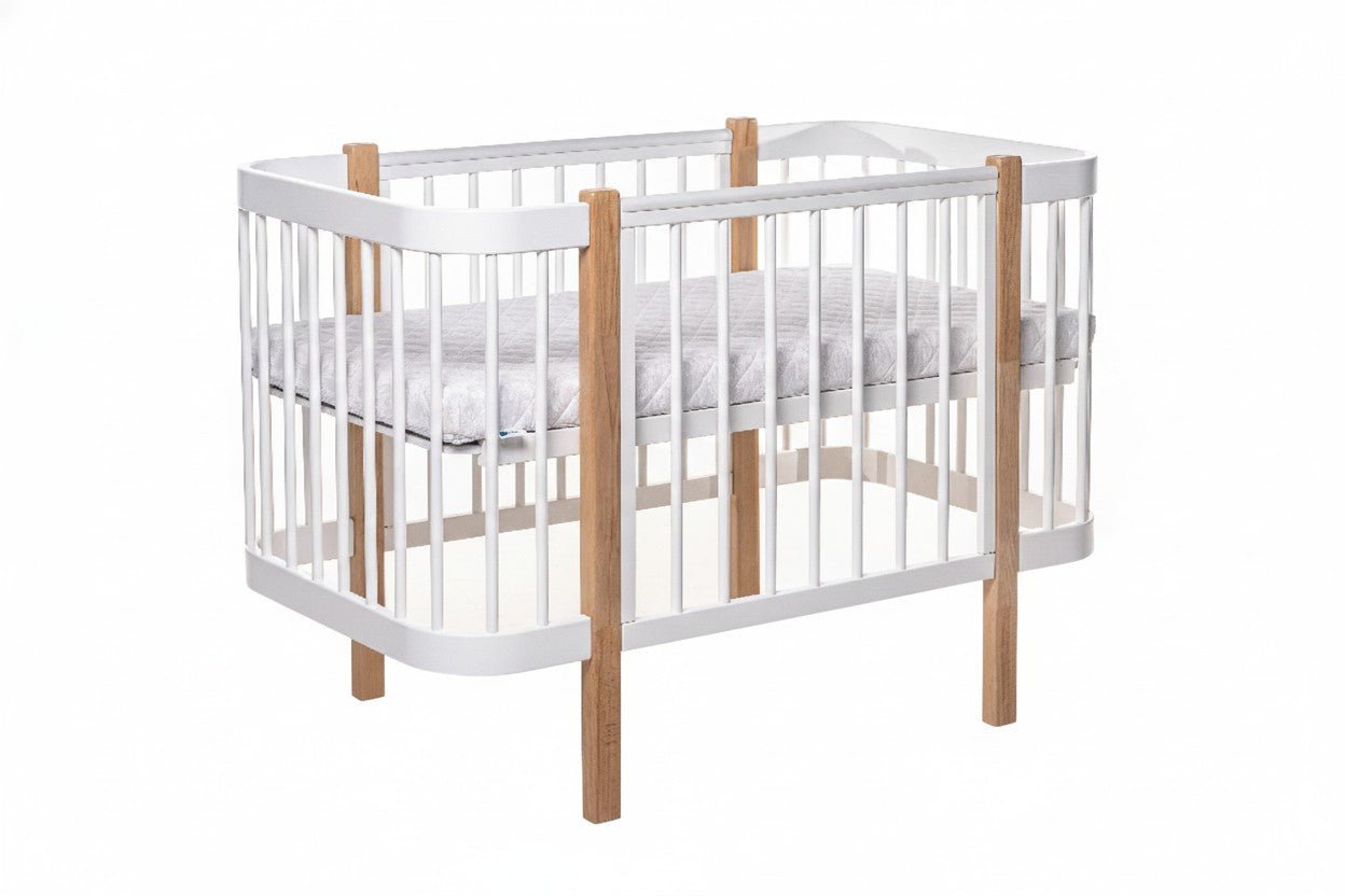 Baby Crib ELIN - Natural/White - SpeelSterk.nl