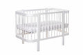Baby Crib ELIN with Mattress - White