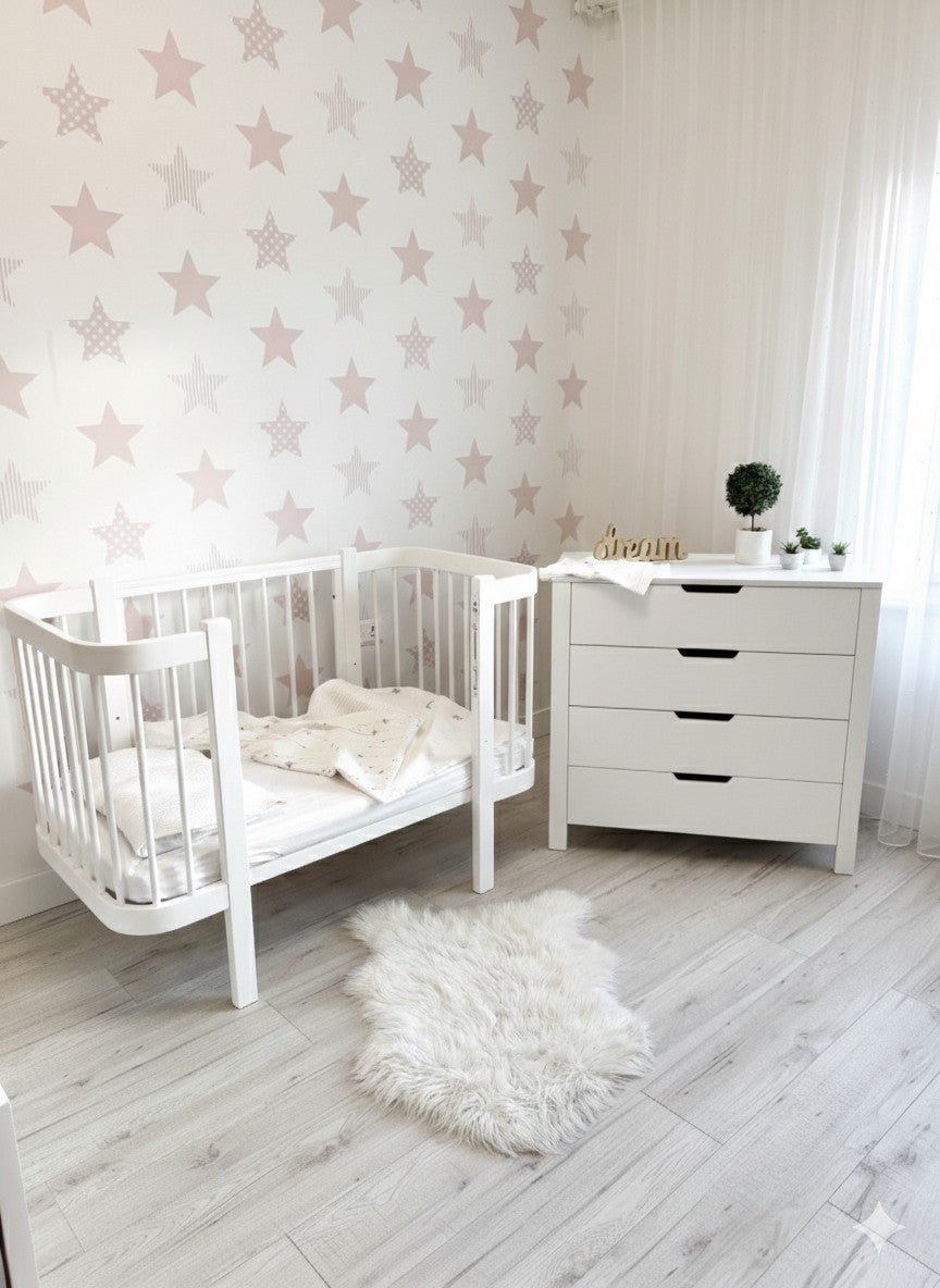 Baby Crib ELIN - White - SpeelSterk.nl