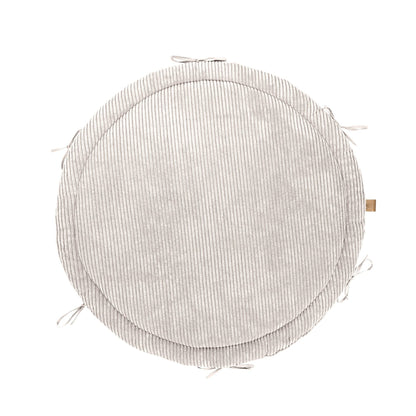 Baby Nest & Play Mat With Crib Bumper Braid - Vanilla