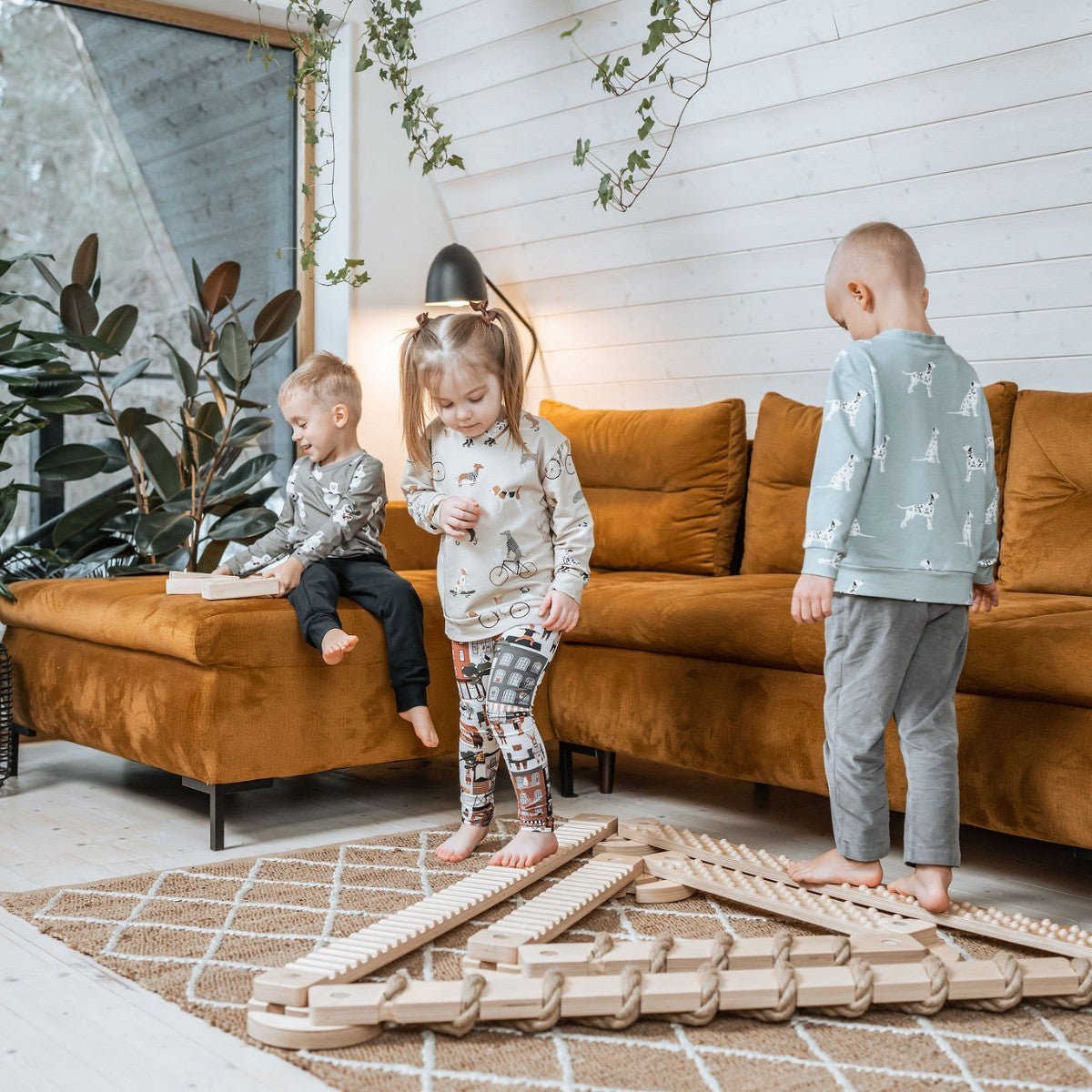 Balansbalk - 3-delige Set - Veilig - Ideaal Voor Motorische Ontwikkeling - SpeelSterk 