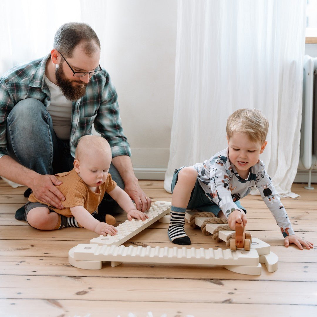 Balansbalk - 3-delige Set - Veilig - Ideaal Voor Motorische Ontwikkeling - SpeelSterk 