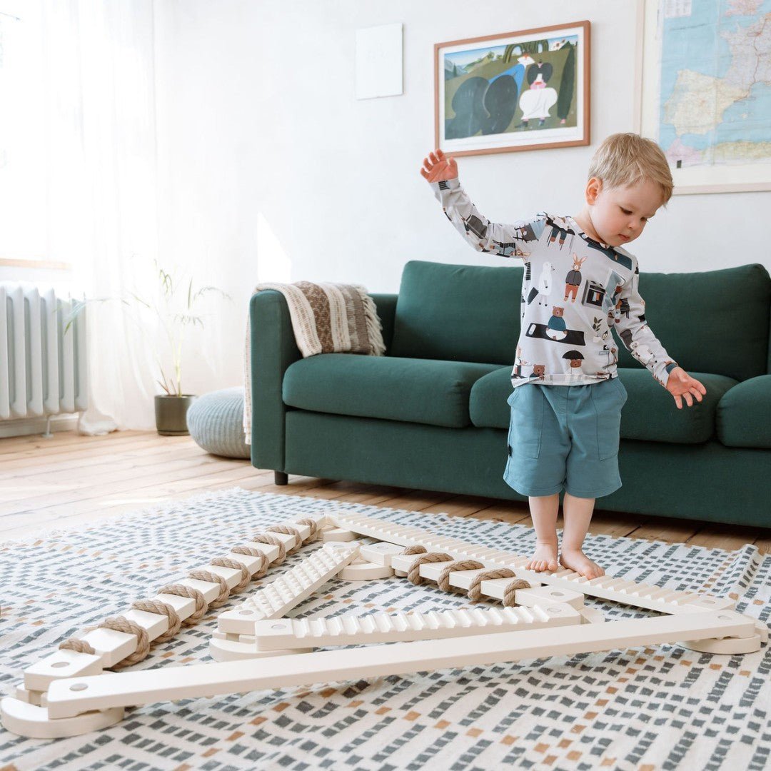 Balansbalk - 3-delige Set - Veilig - Ideaal Voor Motorische Ontwikkeling - SpeelSterk 