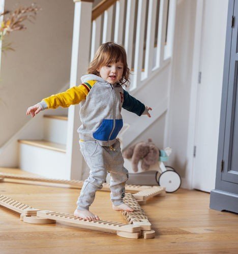 Balansbalk - 3-delige Set - Veilig - Ideaal Voor Motorische Ontwikkeling - SpeelSterk 