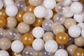 Ballenbak Ballen 200 Stuks - Beige - Wit - Transparant - Veilig - SpeelSterk 