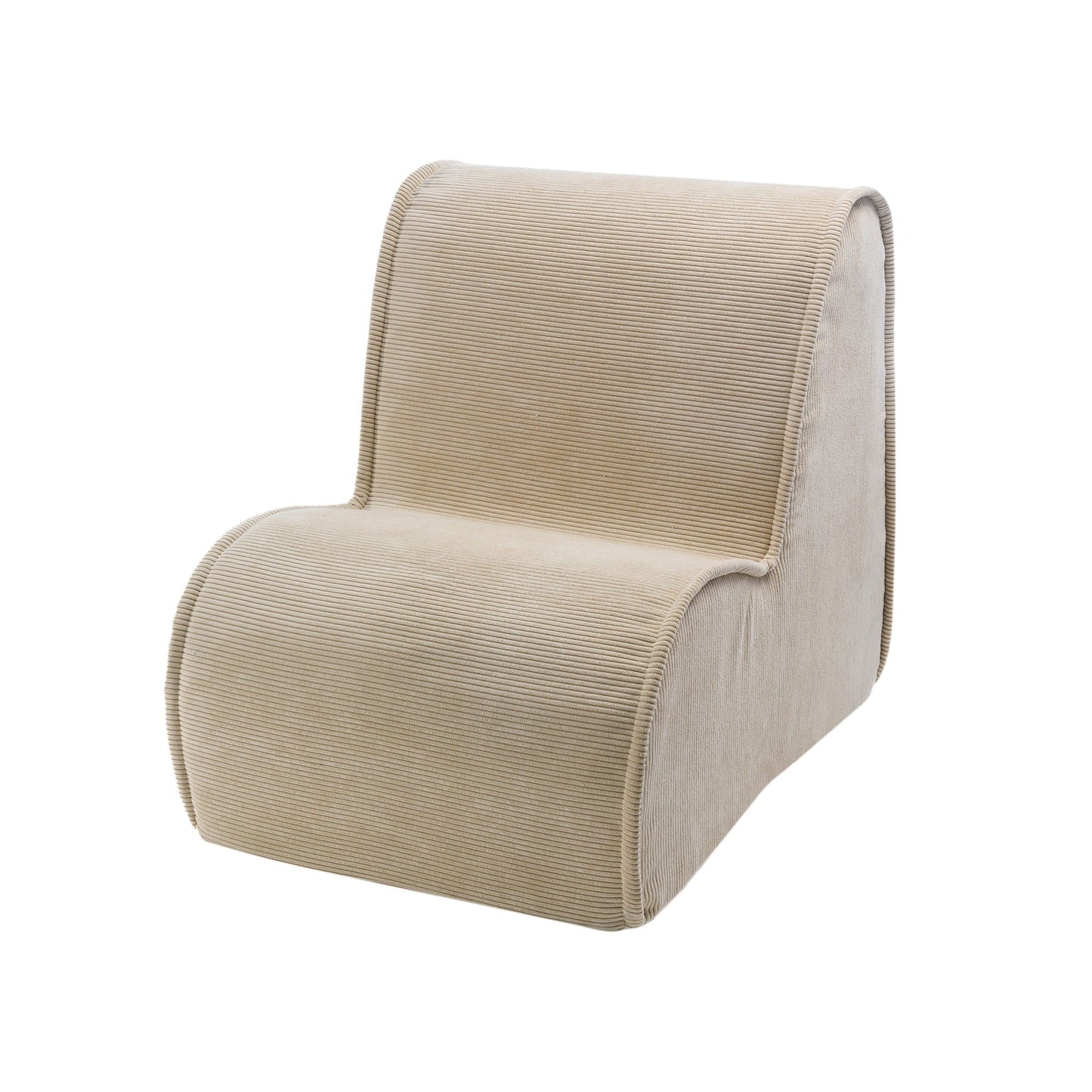 Corduroy Kinderfauteuil - Crème - SpeelSterk