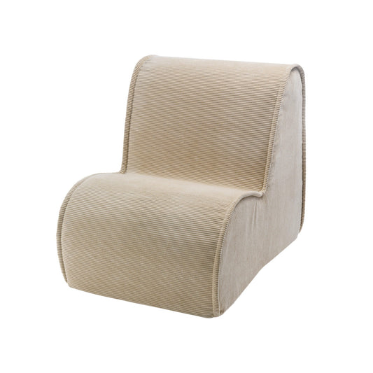 Corduroy Kinderfauteuil - Crème - SpeelSterk