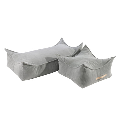 Corduroy Pouf Rechthoekig - Diverse Kleuren - Zacht en Veilig Speelcomfort - SpeelSterk 