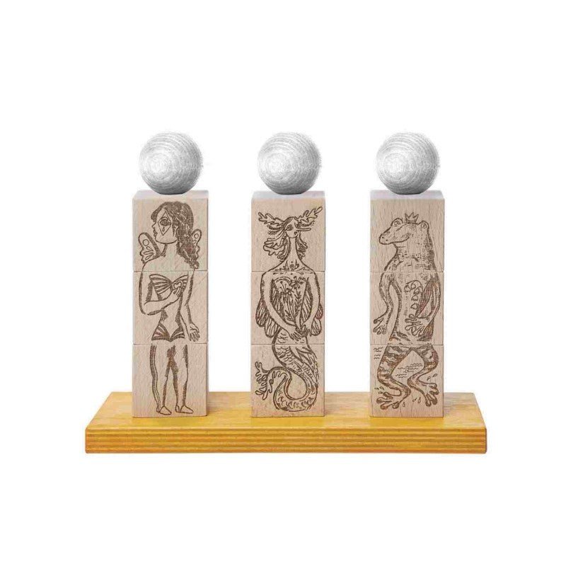 Draaipuzzel - Houten Blokkenspel - Creatief - Veilig voor Kinderen - SpeelSterk 