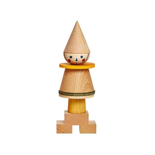 Figuren Puzzle - Geel - Educatief - Houten Speelgoed voor Kinderen - SpeelSterk 