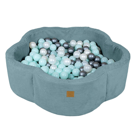 Flower Ballenbak - Turquoise - Zacht En Veilig Spelplezier Voor Kinderen - SpeelSterk 