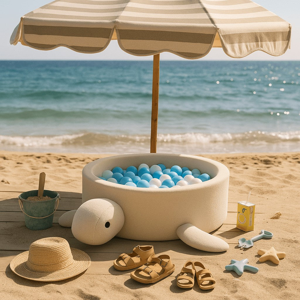 Foam Ballenbak - Beige - Zacht en Veilig Voor Kleintjes - SpeelSterk 