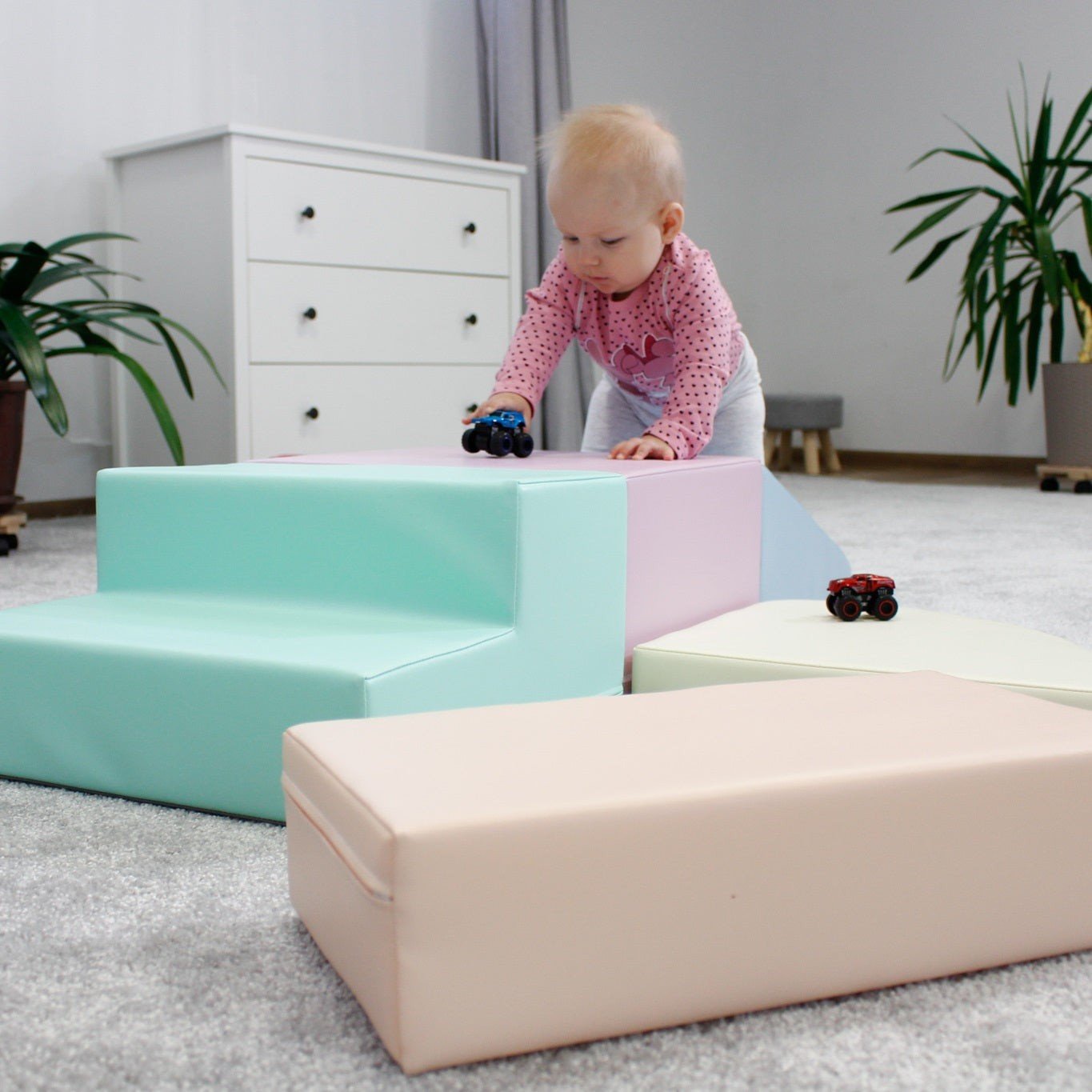 Hoek Klimset - 5-delige Zachte Speelset - Veilig Voor Actieve Kinderen - SpeelSterk 