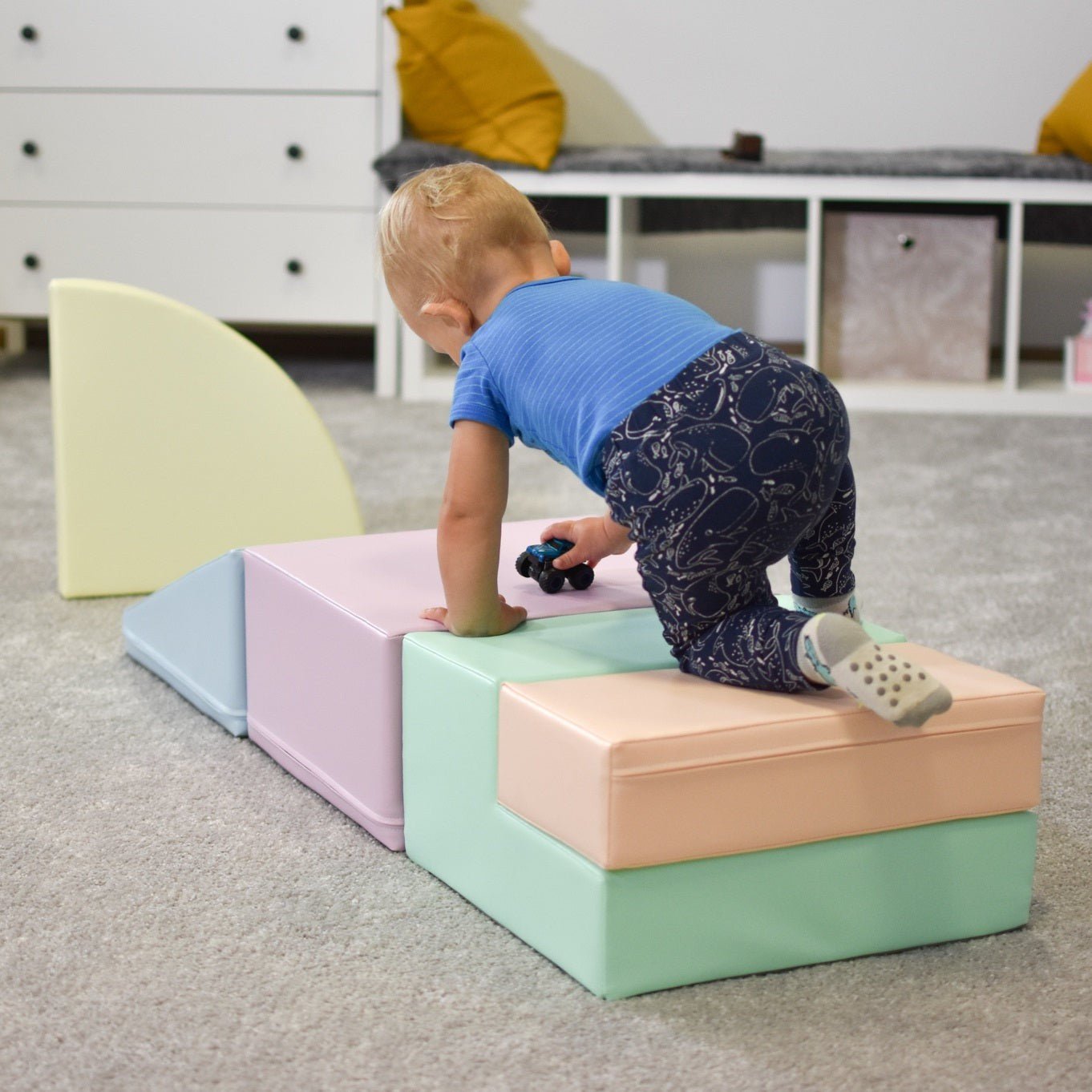 Hoek Klimset - 5-delige Zachte Speelset - Veilig Voor Actieve Kinderen - SpeelSterk 