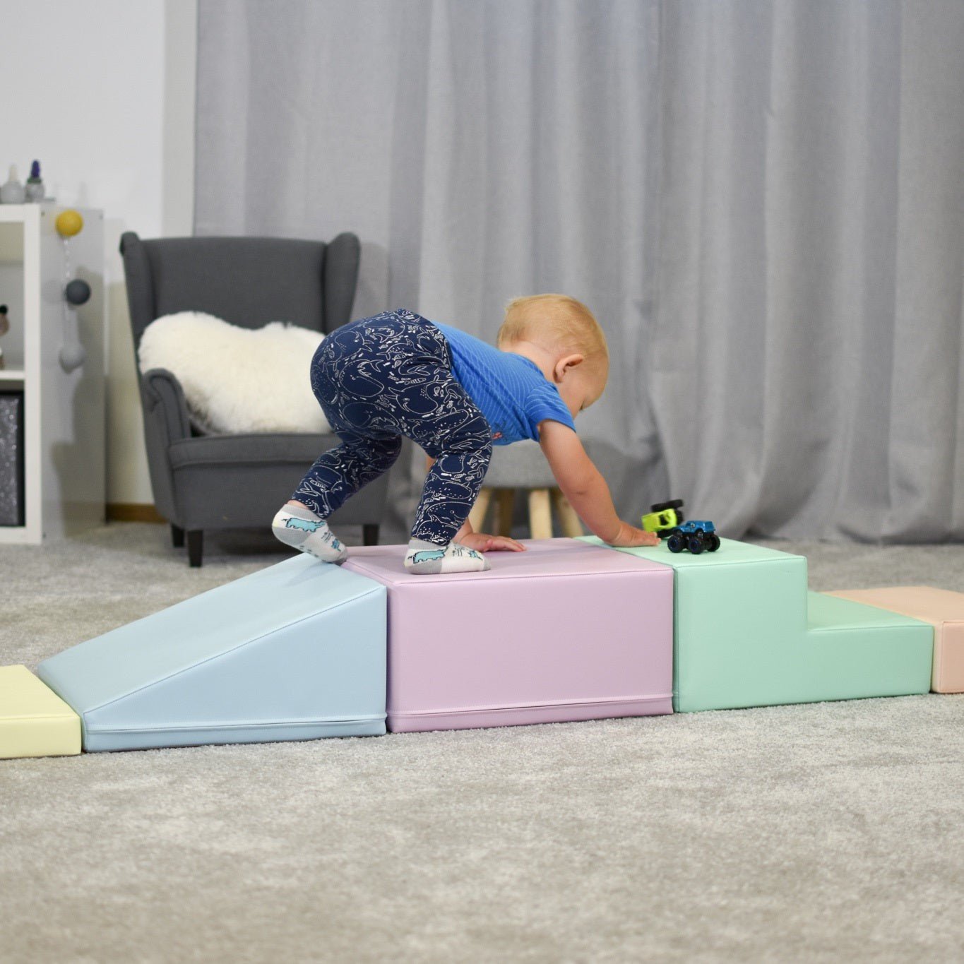 Hoek Klimset - 5-delige Zachte Speelset - Veilig Voor Actieve Kinderen - SpeelSterk 