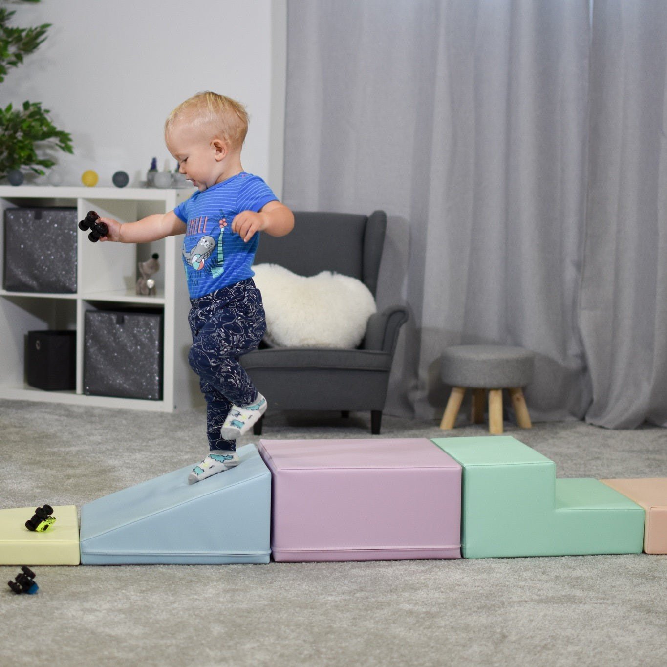 Hoek Klimset - 5-delige Zachte Speelset - Veilig Voor Actieve Kinderen - SpeelSterk 