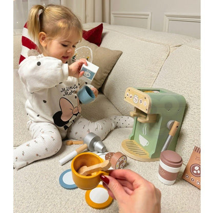 Houten Barista Set - Kleurrijk - Creatief Spel voor Jonge Barista's - SpeelSterk 