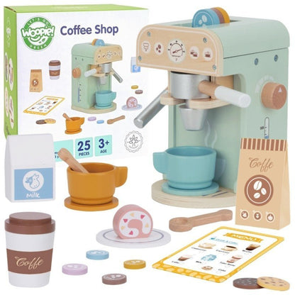 Houten Barista Set - Kleurrijk - Creatief Spel voor Jonge Barista's - SpeelSterk 