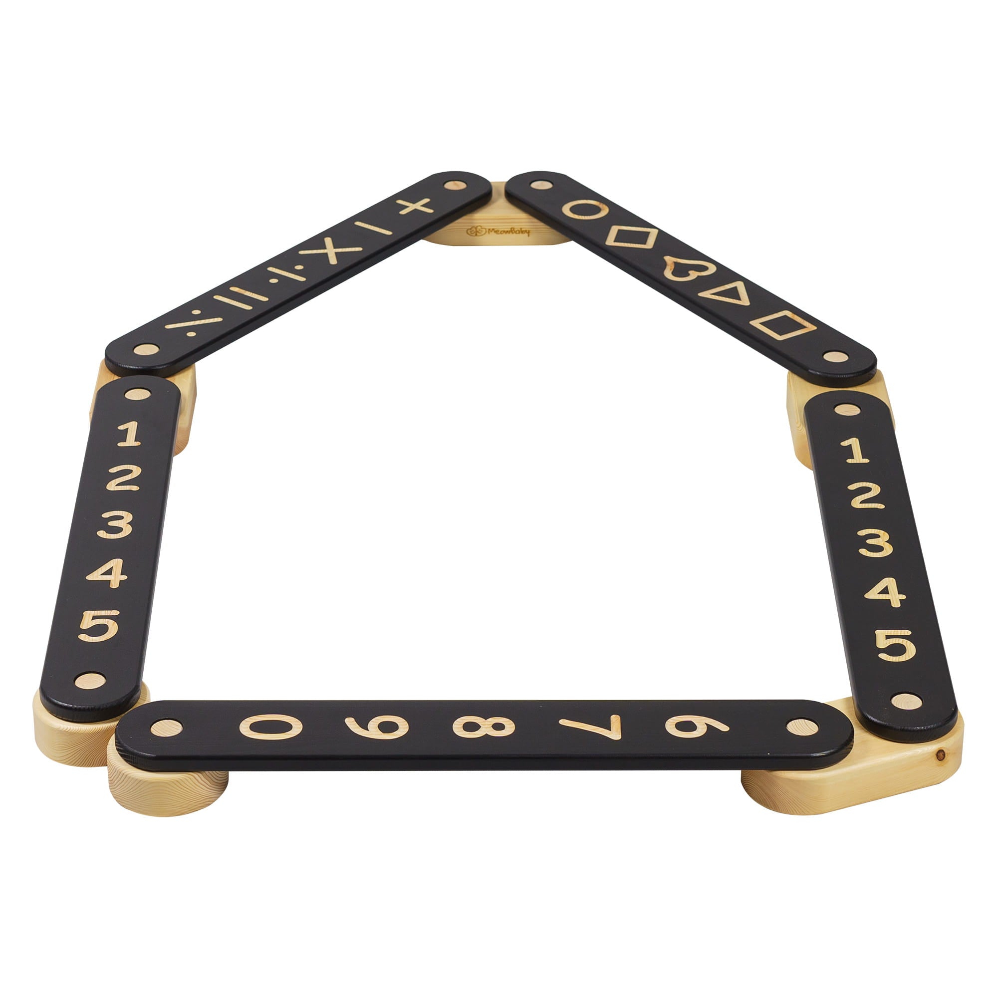 Houten Evenwichtsbalk - Kleurrijk - Educatief en Motorisch Ontwikkelend - SpeelSterk 