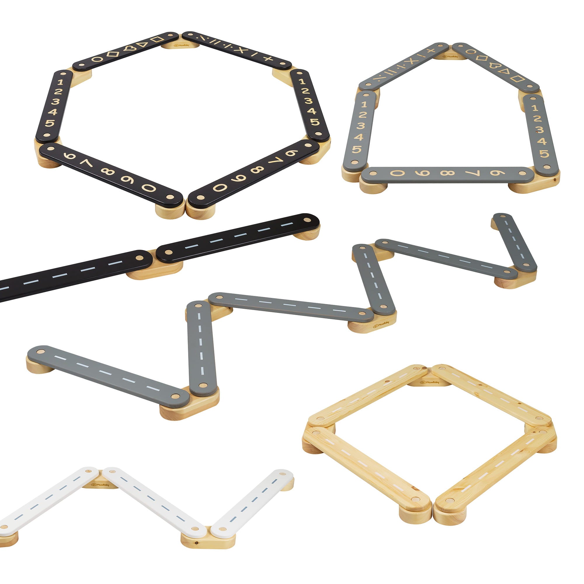 Houten Evenwichtsbalk - Kleurrijk - Educatief en Motorisch Ontwikkelend - SpeelSterk 