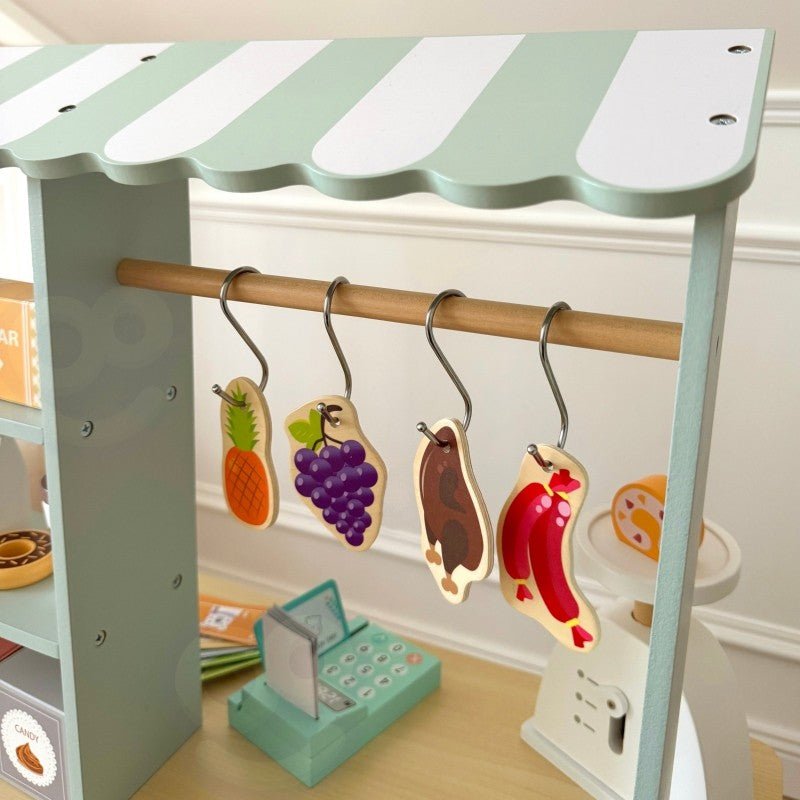 Houten Food Truck - Kleurrijk - Creatief Rollenspel - Veilig Hout - SpeelSterk 