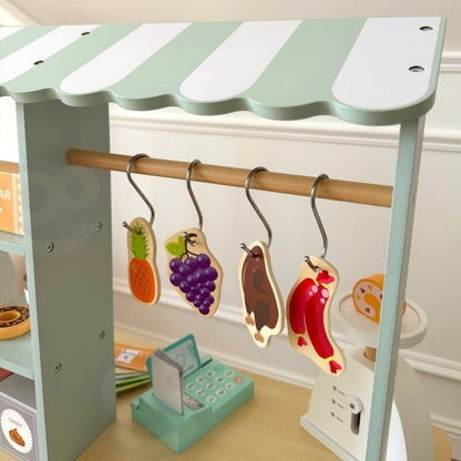 Houten Food Truck - Kleurrijk - Creatief Rollenspel - Veilig Hout - SpeelSterk 