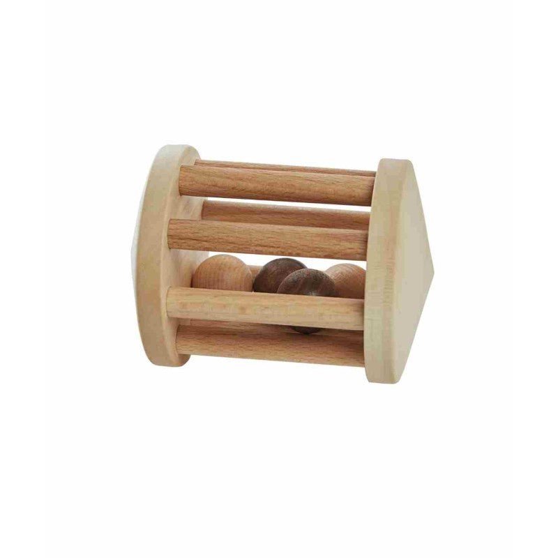 Houten Rammelaar - Natuurlijk Hout - Educatief Geluid - Veilig Spelletjes - SpeelSterk 