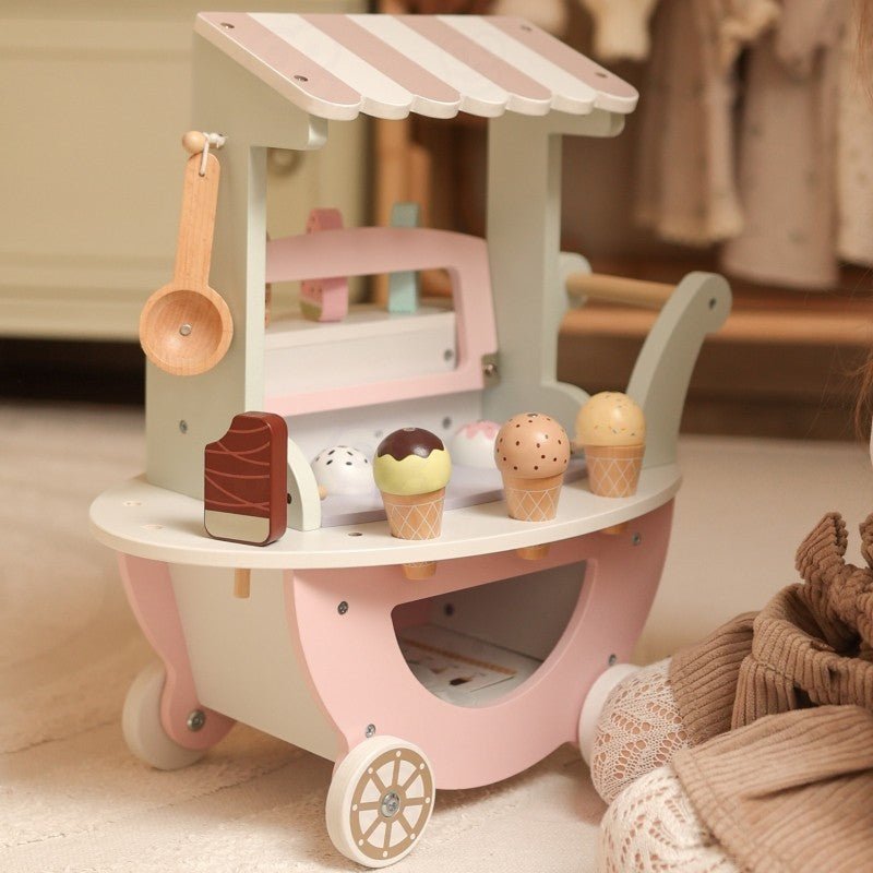 Houten XXL IJswagen - Pastel - SpeelSterk